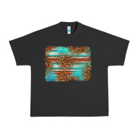 Pigment Black Serape and Leopard Background Urban Heavy Tee - texasbilliewilder