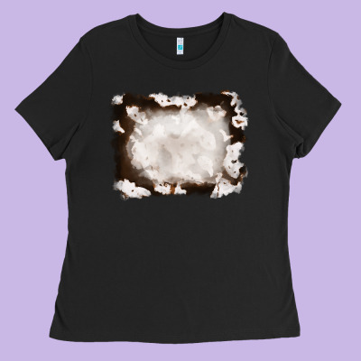 Cowhide Frames Background Ladies Tee Designed By Ranaportraitstore