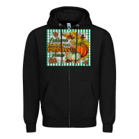 Black autumn leaves and pumpkins please mouse pad Zipper Hoodie - BundleAndBundleShop