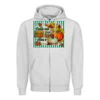 Dove Grey autumn leaves and pumpkins please mouse pad Zipper Hoodie - BundleAndBundleShop