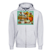 Heather Grey autumn leaves and pumpkins please mouse pad Zipper Hoodie - BundleAndBundleShop