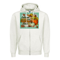 Oatmeal Heather autumn leaves and pumpkins please mouse pad Zipper Hoodie - BundleAndBundleShop