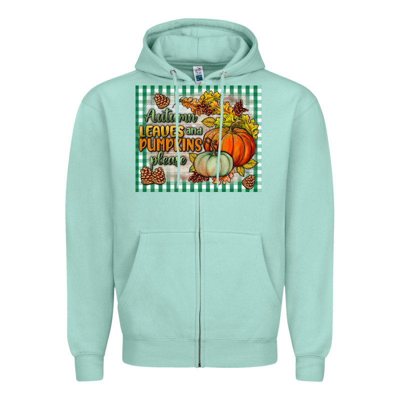 Autumn Leaves And Pumpkins Please Mouse Pad Zipper Hoodie by BundleAndBundleShop | Teevron