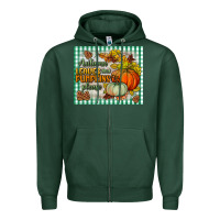 Sports Green autumn leaves and pumpkins please mouse pad Zipper Hoodie - BundleAndBundleShop