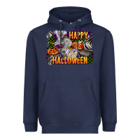 Navy happy halloween koala Heavyweight Hoodie - LillyAllenDesigns
