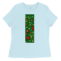 Baby Blue christmas pen wraps Ladies Tee - BundleAndBundleShop