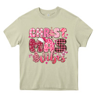 Mossy christmas vibes pink Heavy Core Tee - MaliasSmallBusiness