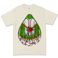 Bone baseball and western roses teardrop  2 Premium Tee - BundleAndBundleShop