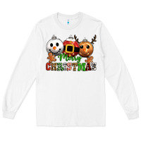 White merry christmas Long Sleeve Tee - CowGirlArtShop