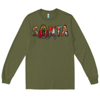 Army Green santa baby lady of guadalupe Long Sleeve Tee - Jasminsmagicworld