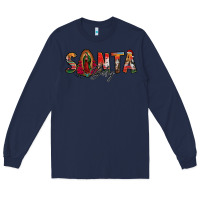 Navy santa baby lady of guadalupe Long Sleeve Tee - Jasminsmagicworld