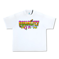 White Equality hurts no one Urban Heavy Tee - NancyCooperArtShop
