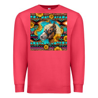 Cardinal Haflinger Horse Aztec Premium Sweatshirt - LillyAllenDesigns