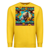 Lemon Haflinger Horse Aztec Premium Sweatshirt - LillyAllenDesigns