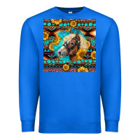 True Royal Haflinger Horse Aztec Premium Sweatshirt - LillyAllenDesigns