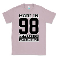 Lilac Made in 98 22 Years Of Awesomeness Classic Tee - Bettercallsaul