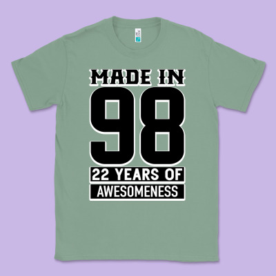 Made In 98 22 Years Of Awesomeness Classic Tee Designed By Bettercallsaul