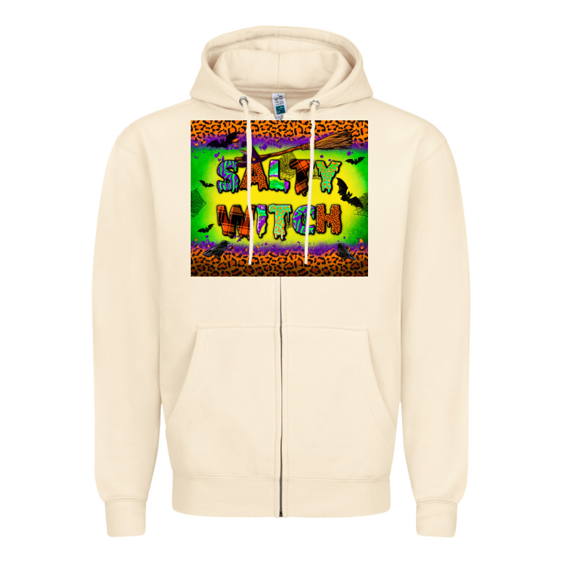 Salty Witch Tumbler Zipper Hoodie by BundleAndBundleShop | Teevron