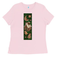 Bubblegum Pink christmas pen wraps Ladies Tee - BundleAndBundleShop