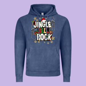 Jingle Bell Rock Vintage Hoodie Designed By Nancycooperartshop