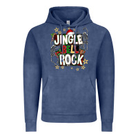 Vintage Denim Jingle bell rock Vintage Hoodie - NancyCooperArtShop