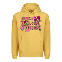 Antique Gold Valentine's Day Only Good Vibes Premium Hoodie - FaDigitalArtStudio