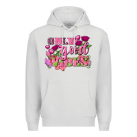 Dove Grey Valentine's Day Only Good Vibes Premium Hoodie - FaDigitalArtStudio