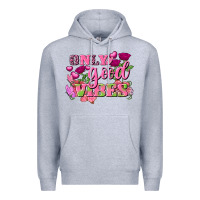 Heather Grey Valentine's Day Only Good Vibes Premium Hoodie - FaDigitalArtStudio