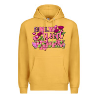 Mustard Valentine's Day Only Good Vibes Premium Hoodie - FaDigitalArtStudio