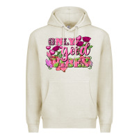 Oatmeal Heather Valentine's Day Only Good Vibes Premium Hoodie - FaDigitalArtStudio