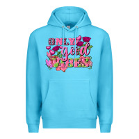 Ocean Blue Valentine's Day Only Good Vibes Premium Hoodie - FaDigitalArtStudio