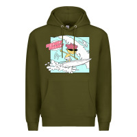 Army Green Rocket Power Otto Woogidy Woogidy Surfs Up Premium Hoodie - tuanDangUi