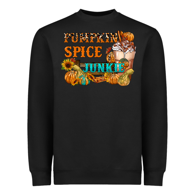 Pumpkin Spice Junkie Heavyweight Sweatshirt by FaDigitalArtStudio | Teevron