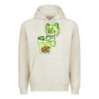 Oatmeal Heather sprigatito matcha bubble classic . Premium Hoodie - tuanDangUi