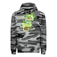 Slate Camo sprigatito matcha bubble classic . Premium Hoodie - tuanDangUi
