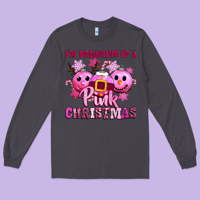 Iam Dreaming Of A Christmas Long Sleeve Tee Designed By Cowgirlartshop