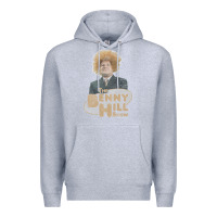 Heather Grey benny hill Premium Hoodie - tuanDangUi