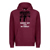 Burgundy hangin' out with my family (birdemic) Premium Hoodie - tuanDangUi