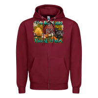 Burgundy pumpkin kisses harvest wishes Zipper Hoodie - BundleAndBundleShop
