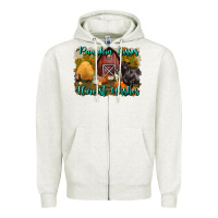 Oatmeal Heather pumpkin kisses harvest wishes Zipper Hoodie - BundleAndBundleShop