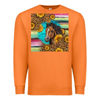 Carrot quarter horse aztec pattern Premium Sweatshirt - LillyAllenDesigns