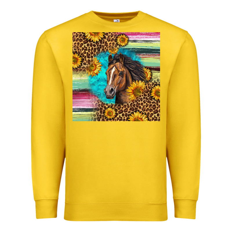 Quarter Horse Aztec Pattern Premium Sweatshirt by LillyAllenDesigns | Teevron