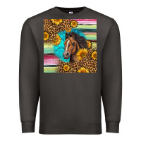 Smoke quarter horse aztec pattern Premium Sweatshirt - LillyAllenDesigns