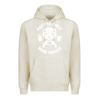 Oatmeal Heather pretty girls make graves Premium Hoodie - tuanDangUi
