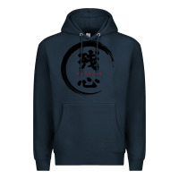 Navy zanshin   remaining mind Premium Hoodie - tuanDangUi