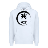 White zanshin   remaining mind Premium Hoodie - tuanDangUi