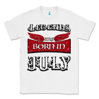 White Legends are born in July Classic Tee - Bettercallsaul