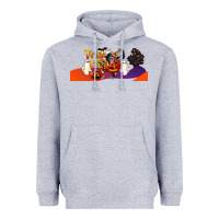 Heather Grey Trick Or Treat Baby Chimpanzee Heavyweight Hoodie - LillyAllenDesigns