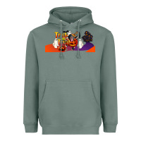 Sage Trick Or Treat Baby Chimpanzee Heavyweight Hoodie - LillyAllenDesigns