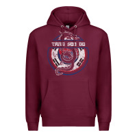 Burgundy Tang Soo Do Hoodie Martial Arts Gift Dragon Korean Premium Hoodie - tuanDangUi